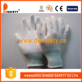 13 калибровочных Белый нейлон Белый PU перчатки, смешанное запястье (DPU109)